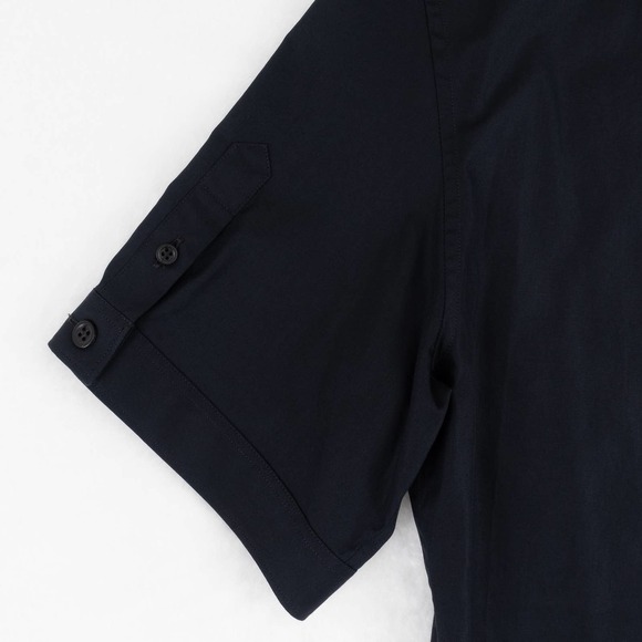 NWOT Alexander McQueen Button-Down Shirt Short-Sleeve Men's 48 (Medium) Black - Picture 4 of 8